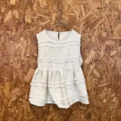 新品タグ付き‼️ GRL ノースリーブカットソー フレア オフホワイト