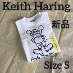 Keith Haring 裏起毛スウェットS〜M相当 アンディマウス Andy