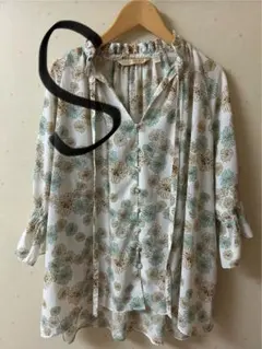 UNIQLO ユニクロ ポール&ジョー 7分袖ブラウス 花柄 S