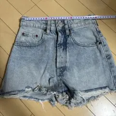 ZARA デニム　半パン　ショートパンツ　XSサイズ　ハーフパンツ　短パン