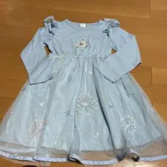 エルサ　水色ワンピース　サイズ不明（おそらく100㎝）