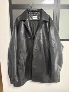 モンキータイム　フェイクレザーコート