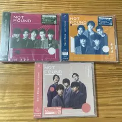 【新品未開封】SexyZone NOT FOUND 3形態セット