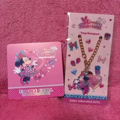 新品　ミニーのファンダーランドエンパイアグリル チャーム＆コースターパルパルーザ