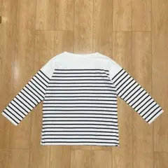 UNIQLO ユニクロ ボーダーオーバーサイズT 長袖 XL