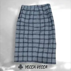 ♣ YECCA VECCA チェック柄 タイトスカート Sのサムネイル