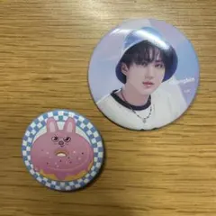 straykids 缶バッチ　バラ売り可 ストレイキッズ 5-STAR ソウルコン チャンビン 缶バッジ 2個セット