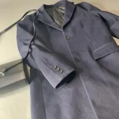 B1002【濃紺】チェスターコート　レディースM