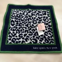 タグ付★kate spade new york ハンカチ　ヒョウ柄　シェニール織のサムネイル