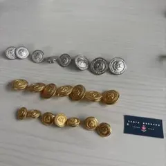 【イトキン製】金属製ボタンセット（ゴールド&シルバー）新品未使用