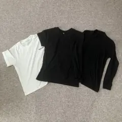 キッズ　Tシャツ　ハイネックシャツ3枚　肌着　白黒リーボック他130 140cm