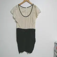 グレースコンチネンタル バイカラーワンピース