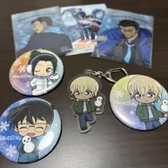 ★匿名配送★名探偵コナン 安室透 残像の交信からの脱出 缶バッジ　7点セット