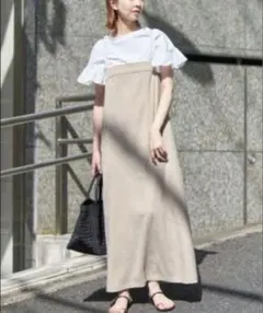 SLOBE IENA リネンライク キャミワンピース