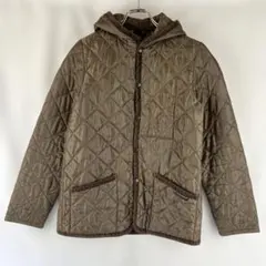 LAVENHAM ラベンハム キルティングジャケット フード 38 英国製 茶