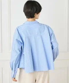 ★超美品★定価2.5万★INEDイネド 長袖フレアシャツ 9M ブラウストップス