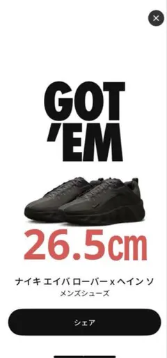 26.5㎝　Hyein Seo×Nike Ava Rover 