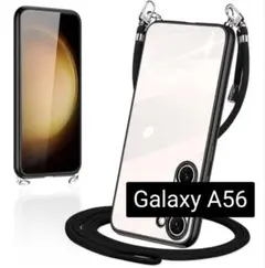 スマホケース Galaxy A56 クリア ブラック スマホカバー ショルダー