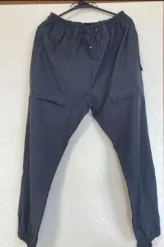 カーゴパンツ 無地 調整紐 防水 防汚加工 男女兼用 通気性 グレー 3XＬのサムネイル