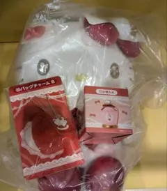 サンリオ くじ ハローキティ キティ ① ぬいぐるみ バッグチャーム 小物入れ