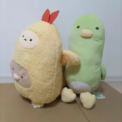 すみっコぐらし ぬいぐるみXL プレミアム『エビフライドン&ぺんぎん』2種セット