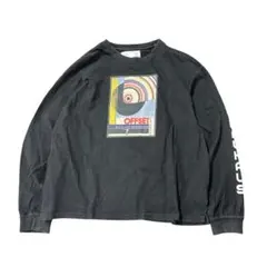 フロントプリントTシャツ　ロンT PAGEBOY ブラック　長袖　8B1