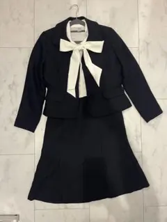 セレモニースーツ　セットアップ　ジャケット　スカート　ネイビー　９号
