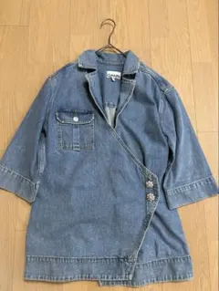 GANNI デニムジャケット 新品未使用 Gジャン イエロー パステルカラー