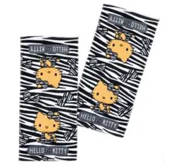 未使用☆ハローキティ　ゼブラ柄　フェイスタオル2枚