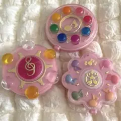 新品未使用　ピリカピリララコンパクトミラー3点セット　ガチャ　ミニチュア