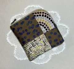 ミナペルホネン ハンドメイド　パッチワーク×tambourine L字ポーチ