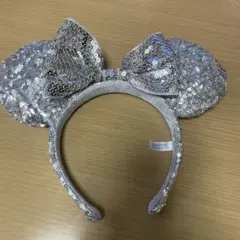 ミニーマウス風シルバーカチューシャ