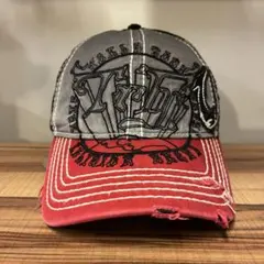 【US現地購入 /テキサス】ウエスタン メッシュキャップ レッド金属コンチョ付き US現地購入 /テキサス】ウエスタン メッシュキャップ レッド金属