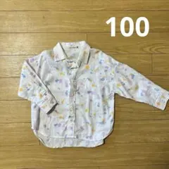 branshes ブランシェス　長袖　シャツ　ペイント柄　100 男の子　女の子
