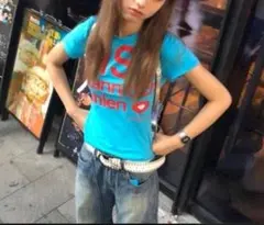 Y2K ピチT Tシャツ 平成ギャル グランジ ロゴT 韓国 海外風 英字