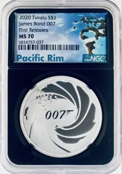 2022 ツバル 1オンス ジェームズ・ボンド60周年 PCGS MS70 2022 ツバル 1オンス ジェームズ・ボンド60周年 PCGS MS70 - メルカリ