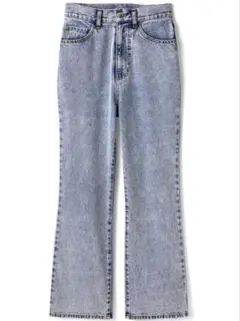 フレアパンツ ライトブルー