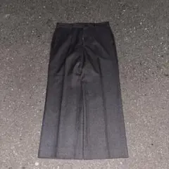 80s Eddie Bauer 黒タグ ウール スラックス ワイド グレー
