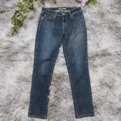 リーバイス デニム ジーンズ XS ネイビー ストレッチ 美脚 スキニー 定番
