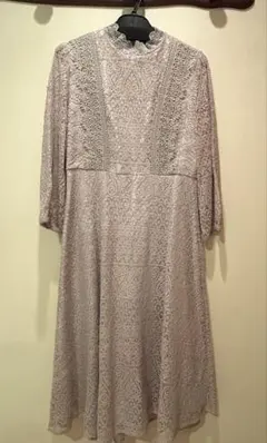 MERCURYDUO 全レース ハイネック ドレス ラベンダー