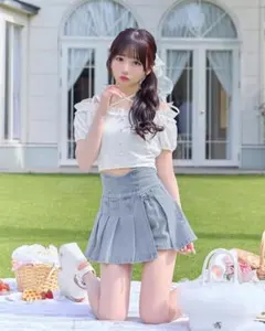 ミシェルマカロン 美脚デニムスカパン デニムスカート ミニスカ インパン付き