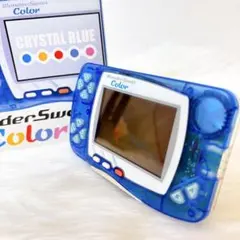 ワンダースワンカラー クリスタルブルー 本体 箱説明書付 バンダイ　レトロゲーム