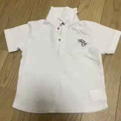 COMME CA ISM ホワイト ポロシャツ 90