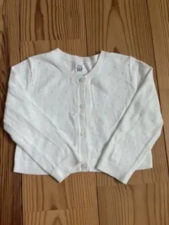 baby GAP カーディガン　白　80cm