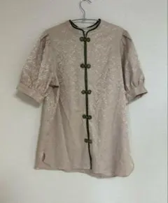 jouetie ボリュームスリーブチャイナシャツ