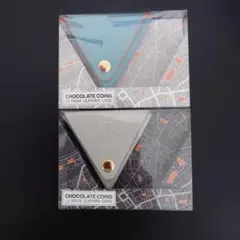 KALDI フェイクレザー コインケース 三角形2個セット