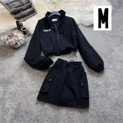 セットアップ M ジャケット 韓国 ブラック ストリート 日焼け ゴルフ 長袖