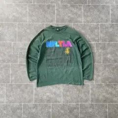 Old y2k Stussy ステューシー NYLTLA長袖 Tシャツ 褪緑 M