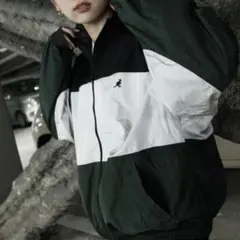 ZIP FIVE × KANGOL　切替ナイロンビッグジャケット