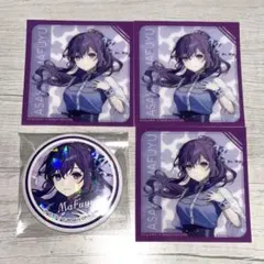 プロセカ ローソン ホログラム缶バッジ クリアカード 朝比奈まふゆ